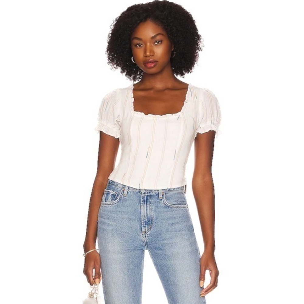 𝗡𝗘𝗪 FREE PEOPLE Seratonin Top in Ivory